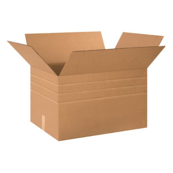 Office Depot Brand Multi-Depth Corrugated Boxes, 24" x 18" x 18", Kraft, Bundle of 15
