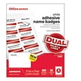 thumbnail image 1 of Office Depot Brand Name Badges, White, 2 1/3in x 3 3/8in, Pack of 400, 1 of 3