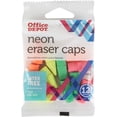 thumbnail image 1 of Office Depot® Brand Neon Eraser Caps, Assorted Colors, Pack Of 12, 1 of 2