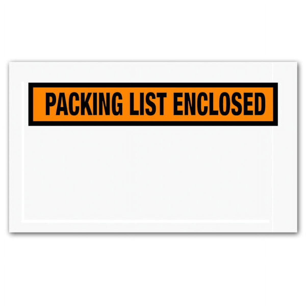 Office Depot® Brand "Packing List Enclosed" Envelopes, Panel Face, 5 1/2" x 10", Orange, Pack Of 1,000