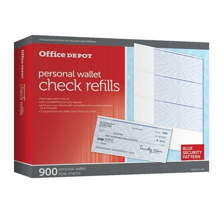 Check Writing Software Check Refill Office Depot Brand Personal Check Refill Pack, 3-Part, Pack Of 300 ...