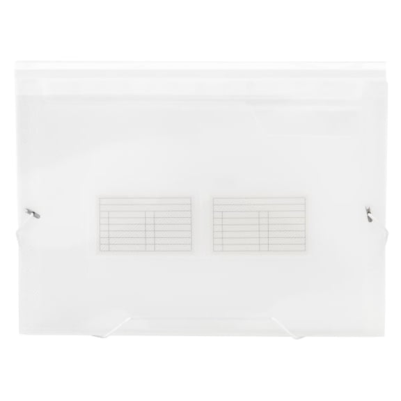 Office Depot Brand Plastic File, 13 Pocket, Expansion 3-1/2", 8 1/2" x 11", Letter, Clear, Pack of 1