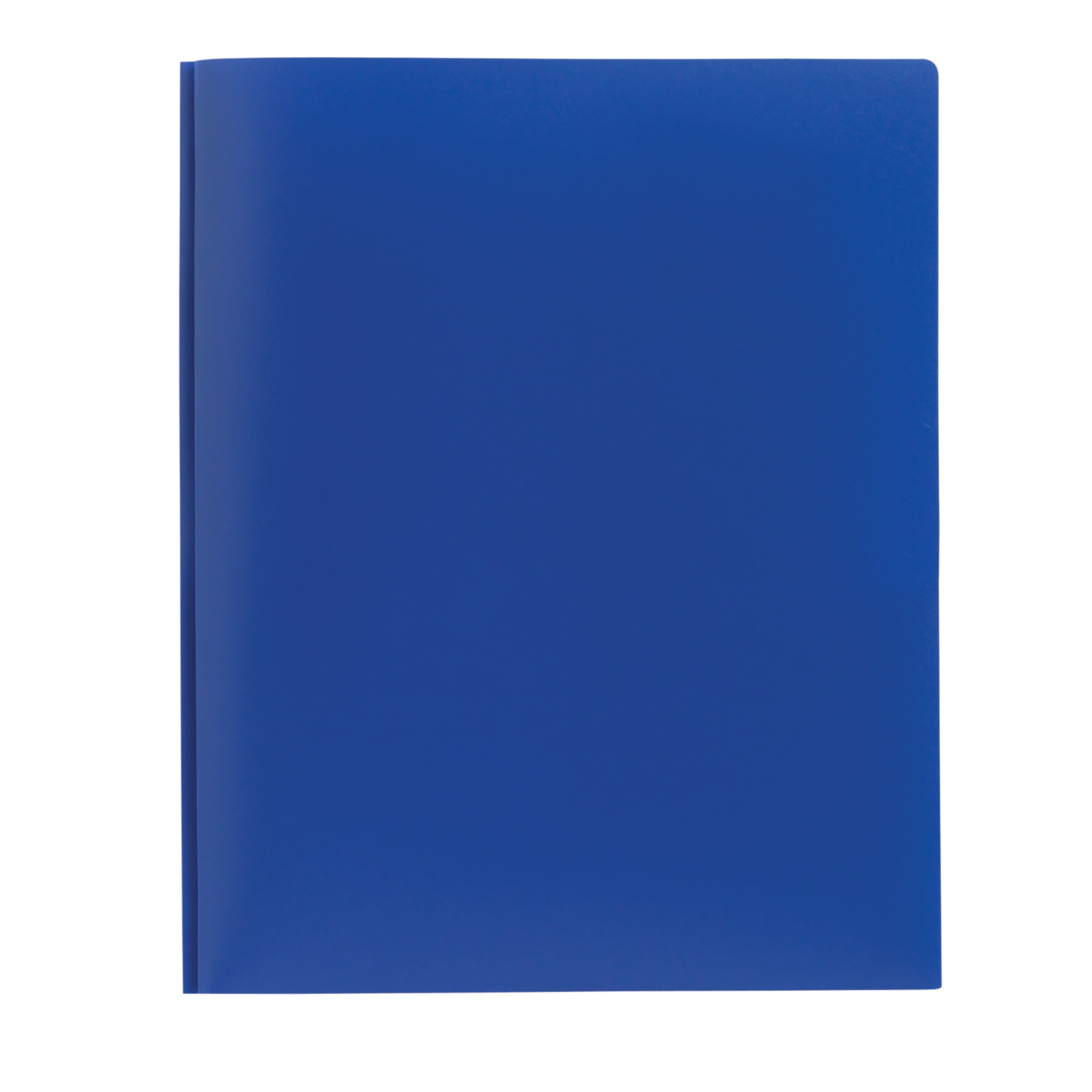 Office Depot® Brand Poly 2-Pocket Portfolio With Fasteners, Blue ...
