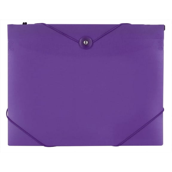 Office Depot Brand Poly 7-Pocket Hanging File, 8" Expansion, Letter Size, 9-5/8" x 13", Purple