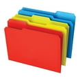thumbnail image 1 of Office Depot® Brand Poly File Folders, Letter Size, 1/3 Cut, Assorted Colors, Pack Of 12, 1 of 4