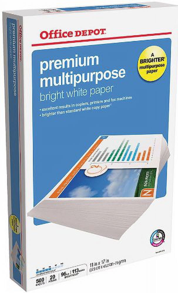 Office Depot Brand Premium Multipurpose Paper Copy Laser Inkjet Printer