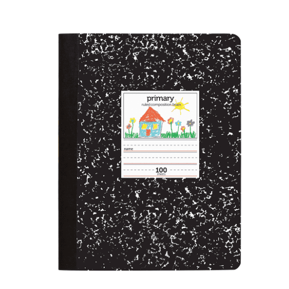 Office Depot Brand Primary Composition Book, 7-1/2" x 9-3/4", 100 Sheets