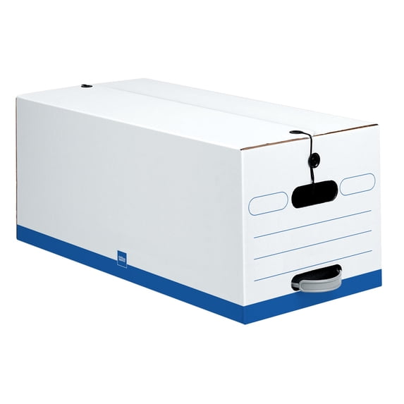 Office Depot Quick Set-Up Storage Boxes, String & Button Closure, 24" x ...