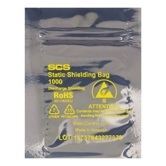 Office Depot® Brand Reclosable Static Shielding Bags, 7 x 10", Transparent, Case Of 100
