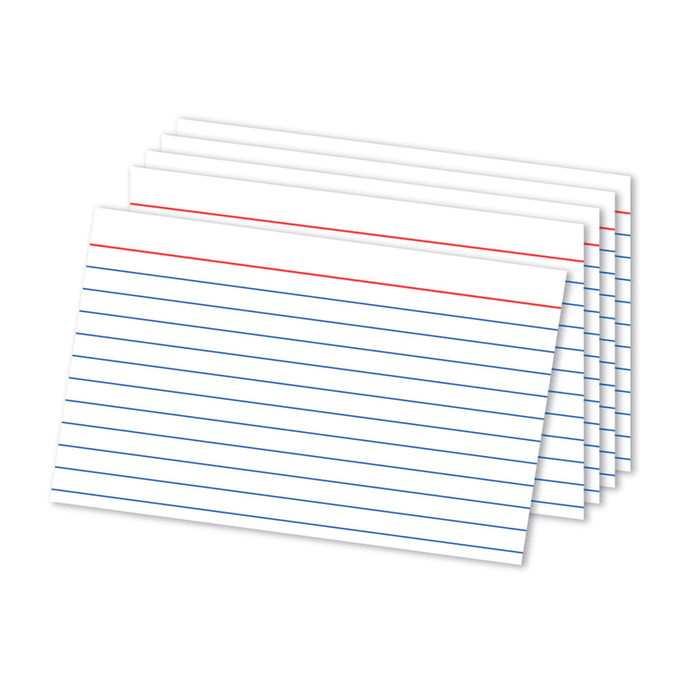 100 Pack Self-Adhesive Note Card Sleeves for 4x6 Index Cards, School  Supplies
