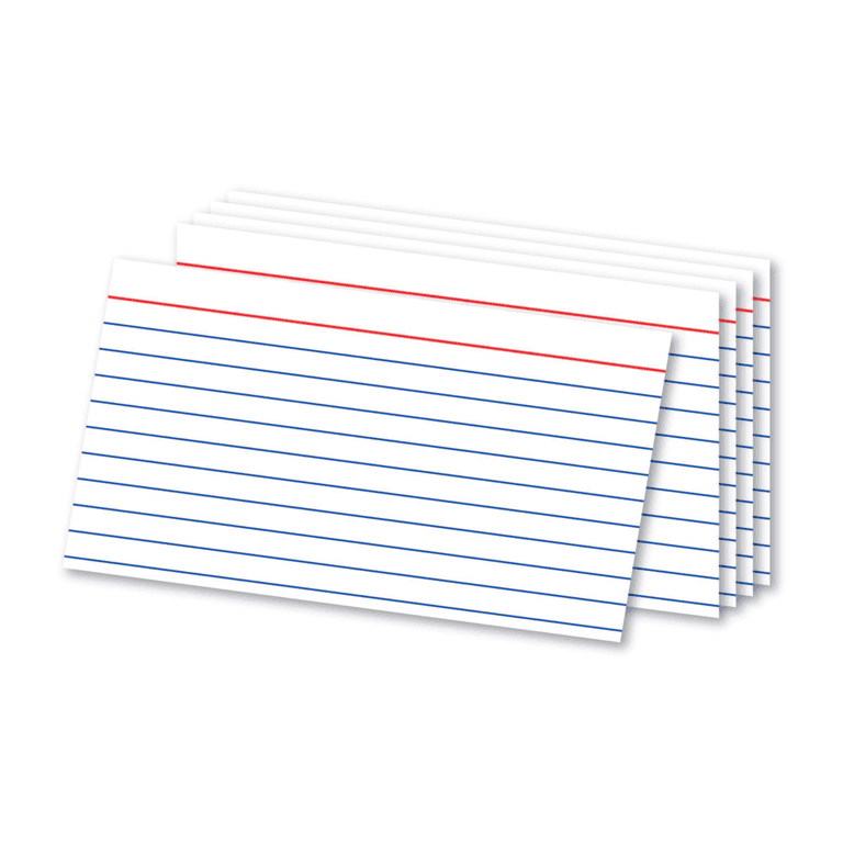 Blank Index Cards, 3 x 5, White, Pack Of 300