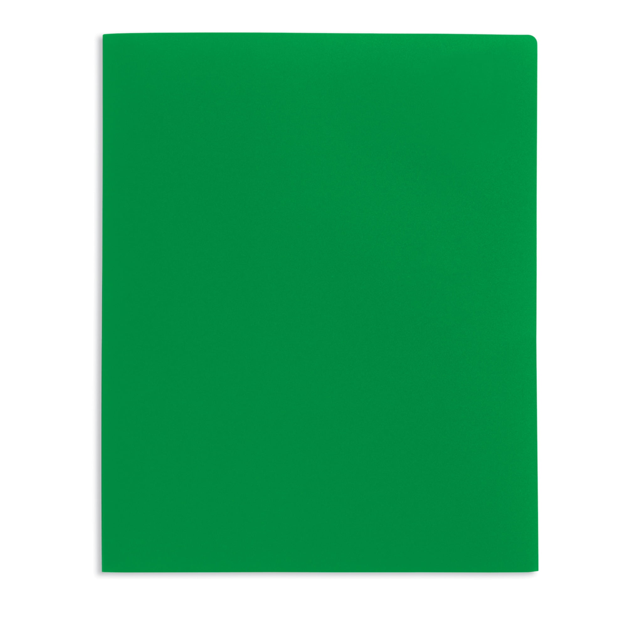 Office Depot® Brand School-Grade 2-Pocket Poly Folder, Letter Size, Green