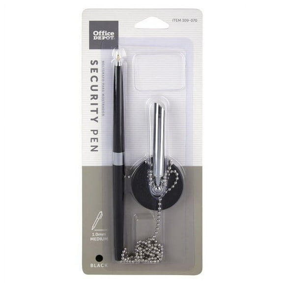 Office Depot® Brand Security Counter Pen, Medium Point, 1.0 mm, Black Base