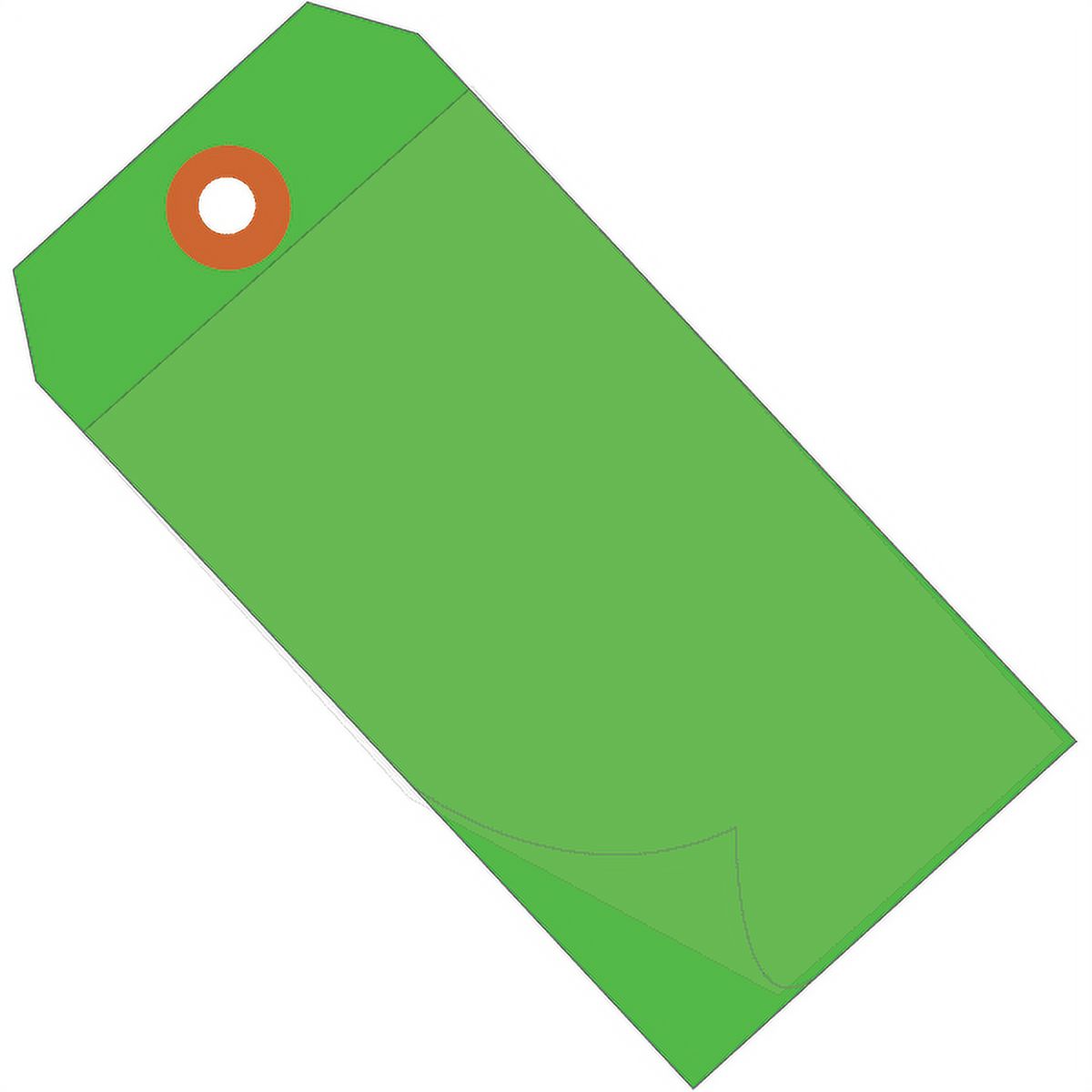 Office Depot® Brand Self-Laminating Tags, 6 1/4" x 3 1/8", 95% Recycled, Green, Case Of 100