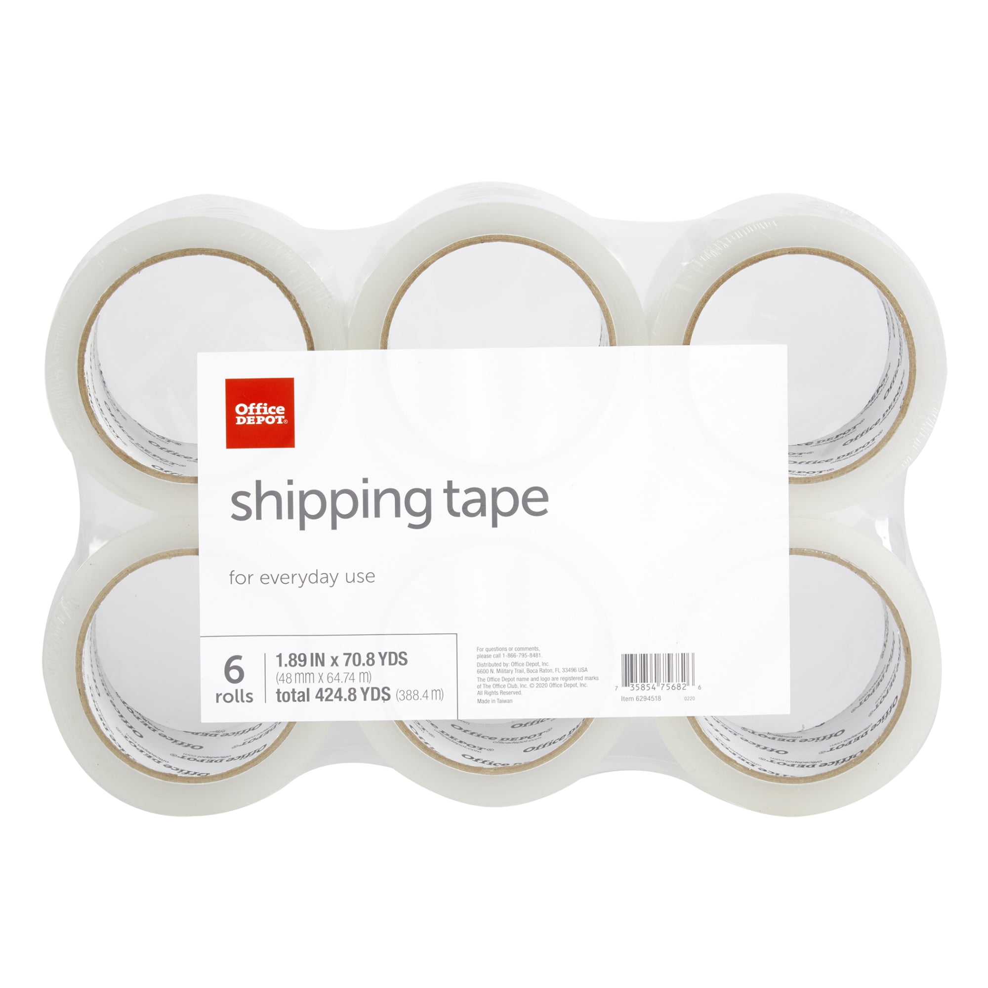 Office Depot Brand Moving Shipping Tape With Dispenser 1.89 x 30 Yd. Clear  - Office Depot