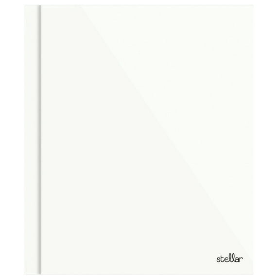 Office Depot Brand Stellar Laminated 3-Prong Paper Folder, Letter Size, White