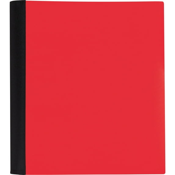Office Depot® Brand Stellar Notebook With Spine Cover, 8-1/2" x 11", 1 Subject, College Ruled, 100 Sheets, Red