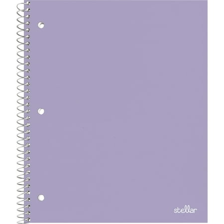 Office Depot® Brand Stellar Poly Notebook, 8-1/2" x 11", 1 Subject, College Ruled, 100 Sheets, Lavender