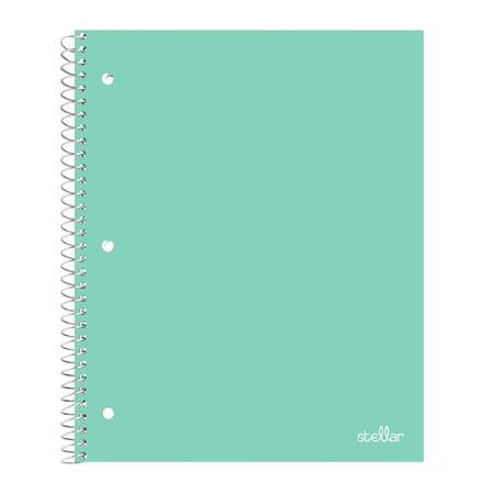 Office Depot® Brand Stellar Poly Notebook, 8" x 10 1/2", Wide Ruled, 200 Pages (100 Sheets), Mint