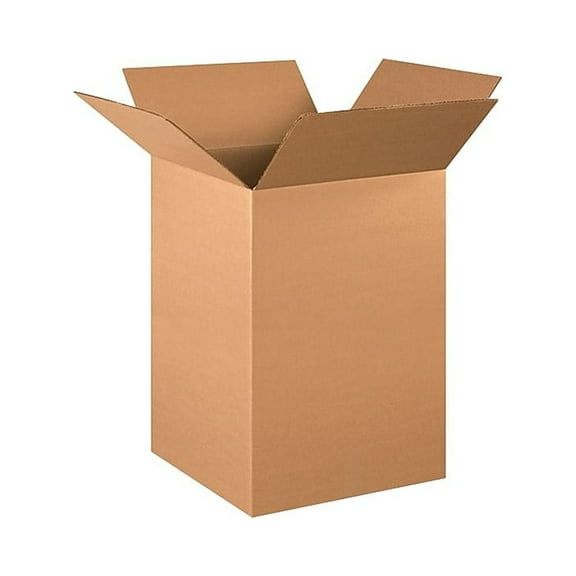 Office Depot Brand Tall Corrugated Boxes, 16" x 16" x 26", Kraft, Bundle of 10