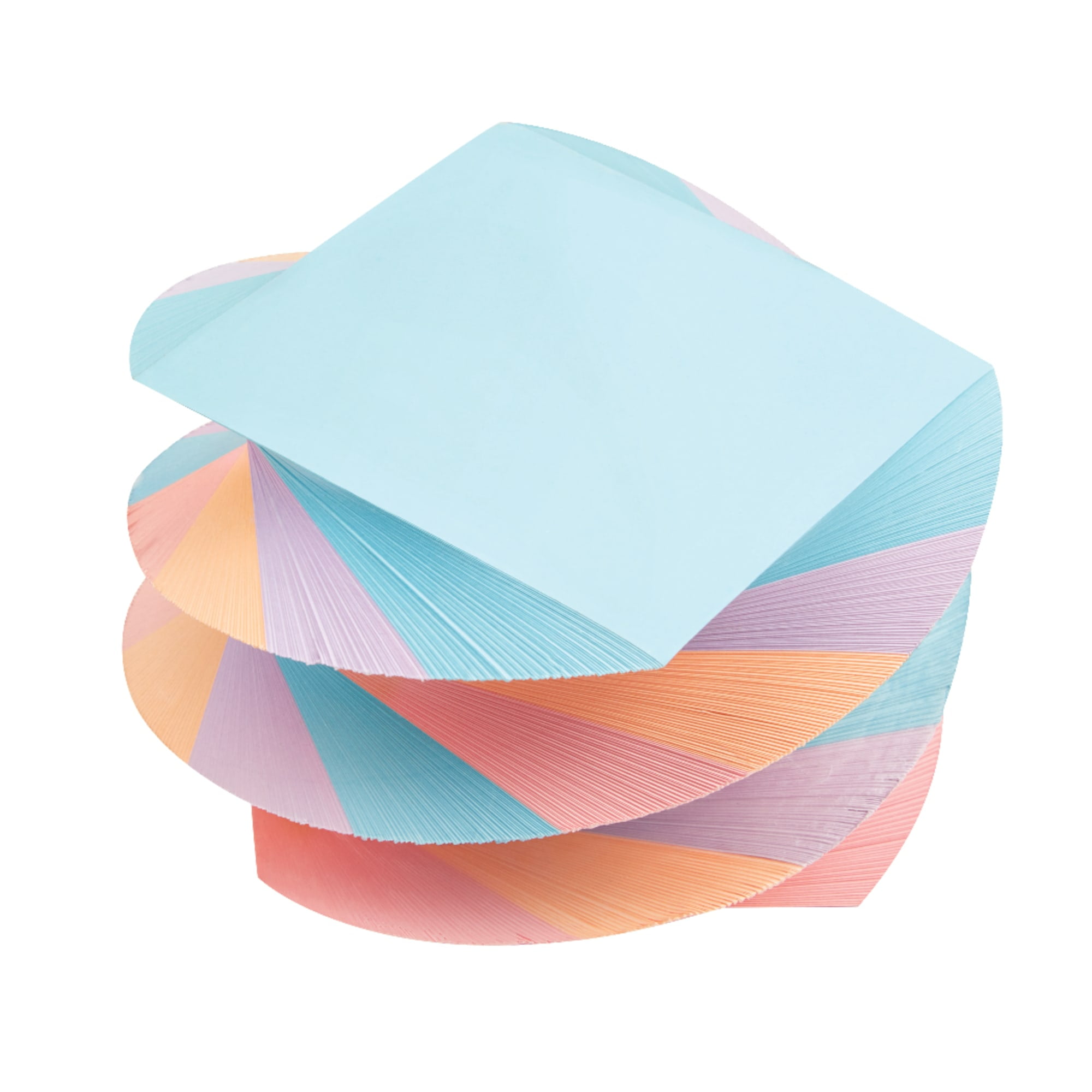 Office Depot Brand Twirl Memo Pad, 3" x 3", 1,200 Pages (600 Sheets), Assorted Colors