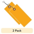 thumbnail image 1 of (2 pack) Office Depot® Brand Tyvek® Prewired Shipping Tags, 4 1/4" x 2 1/8", Orange, Pack Of 100, 1 of 2