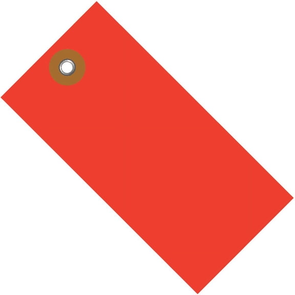 Office Depot® Brand Tyvek® Shipping Tags, 4 1/4" x 2 1/8", Red, Case Of 100