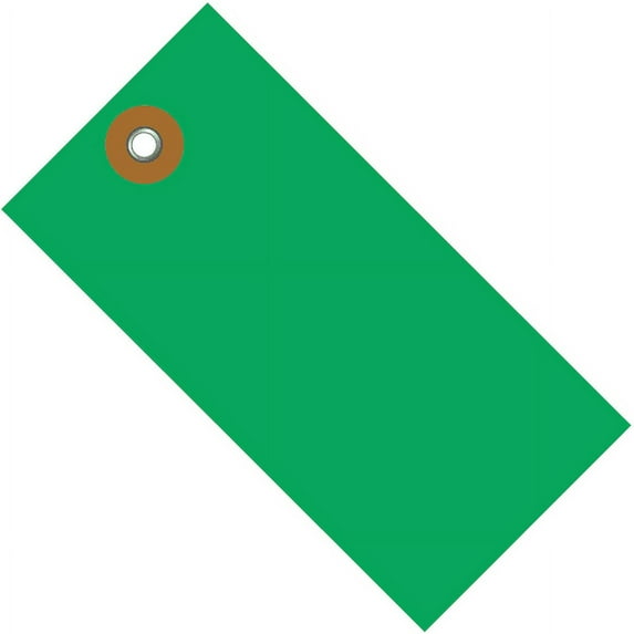 Office Depot® Brand Tyvek® Shipping Tags, 5 1/4" x 2 5/8", Green, Case Of 100