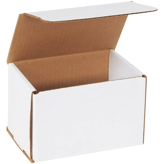 Office Depot® Brand White Corrugated Mailers, 6" x 4" x 4", Pack Of 50