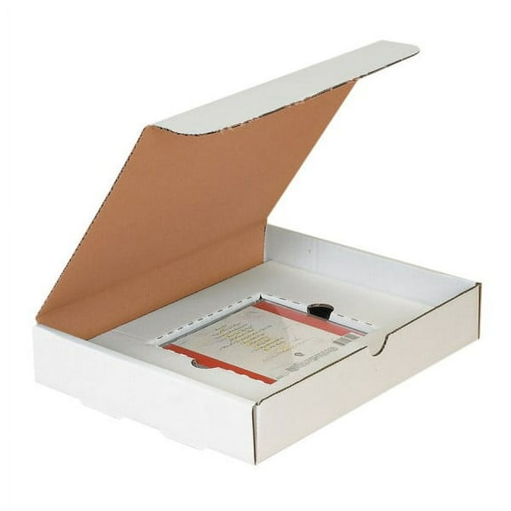 Office Depot Brand White Single CD Literature Mailers, 11 1/8" x 8 3/4" x 4", Pack Of 50