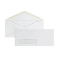 thumbnail image 1 of Office Depot® Brand Window Envelopes, Window On Bottom Left, #10, 4 1/8" x 9 1/2", 30% Recycled, White, Pack Of 250, 1 of 2