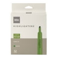 thumbnail image 1 of Office Depot Chisel-Tip Highlighter, 100% Recycled Plastic, Green, Pack Of 12, OD88672, 1 of 2