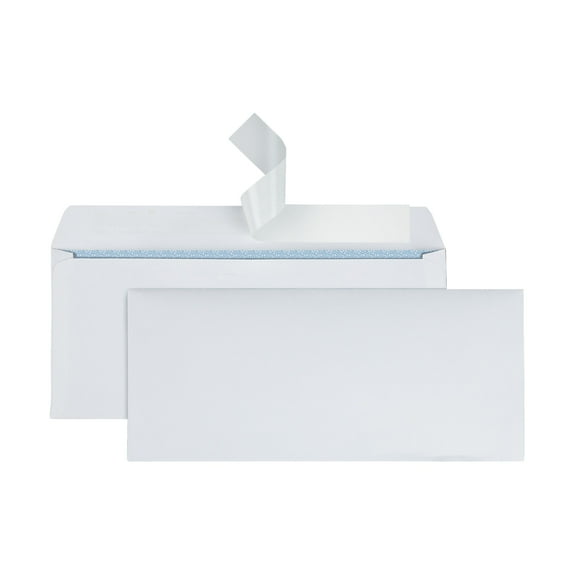 Office Depot 30% Recycled Clean Seal(TM) Security Envelopes, #10 (4 1/8in. x 9 1/2in.), White, Box Of 500, 77R49