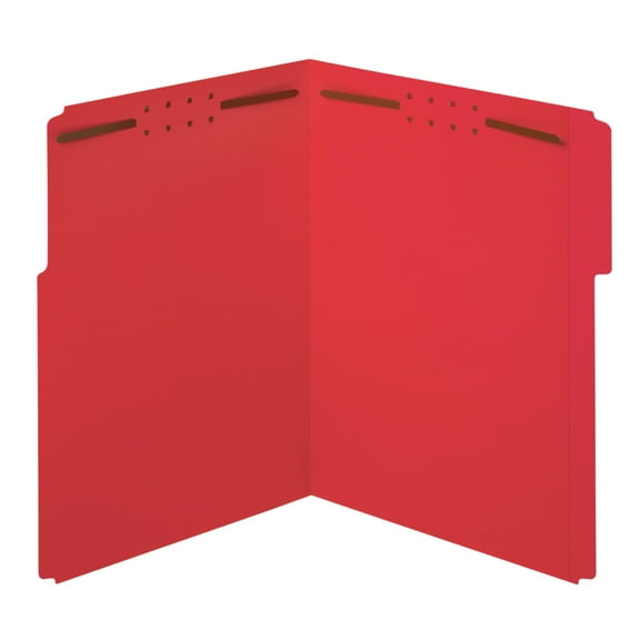 Office Depot Color Fastener File Folders, Letter Size, Red, Pack Of 50, OD22740