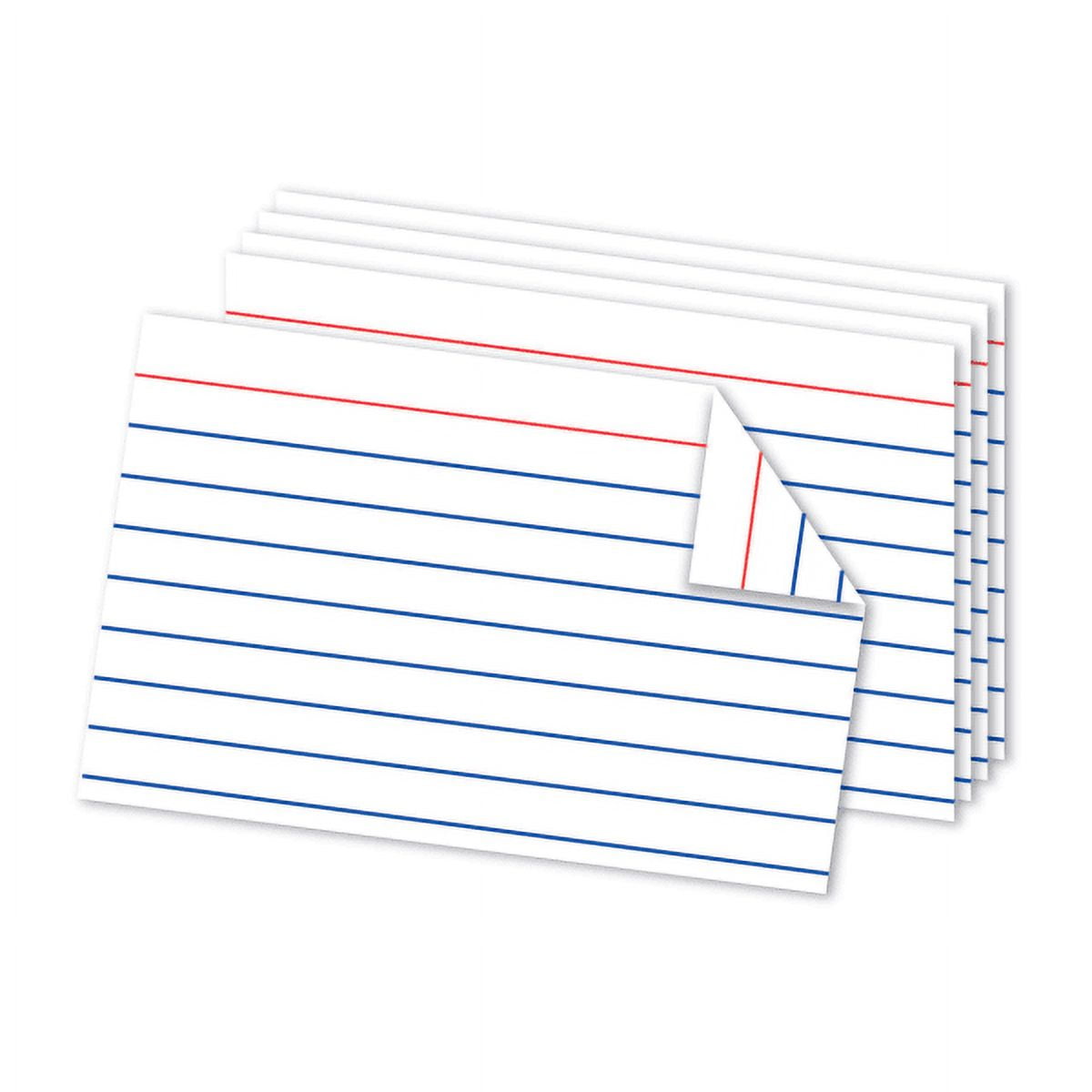 Line Ruled Index Cards Office Depot Ruled Lines Double Sided Index Cards, 4x6in., Pack of 100 ...