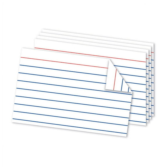 Office Depot Double Sided Index Cards, 4in. x 6in., White, Pack Of 100, OD63525
