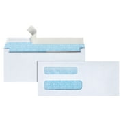 Office Depot Double-Window Envelopes, #8 5/8in. 3 5/8in. x 8 5/8in., White, Self-Adhesive, Box Of 250, 77159