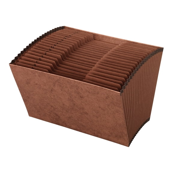 Office Depot Expanding File, Legal, A-Z, 21 Pockets, Brown, OM01419
