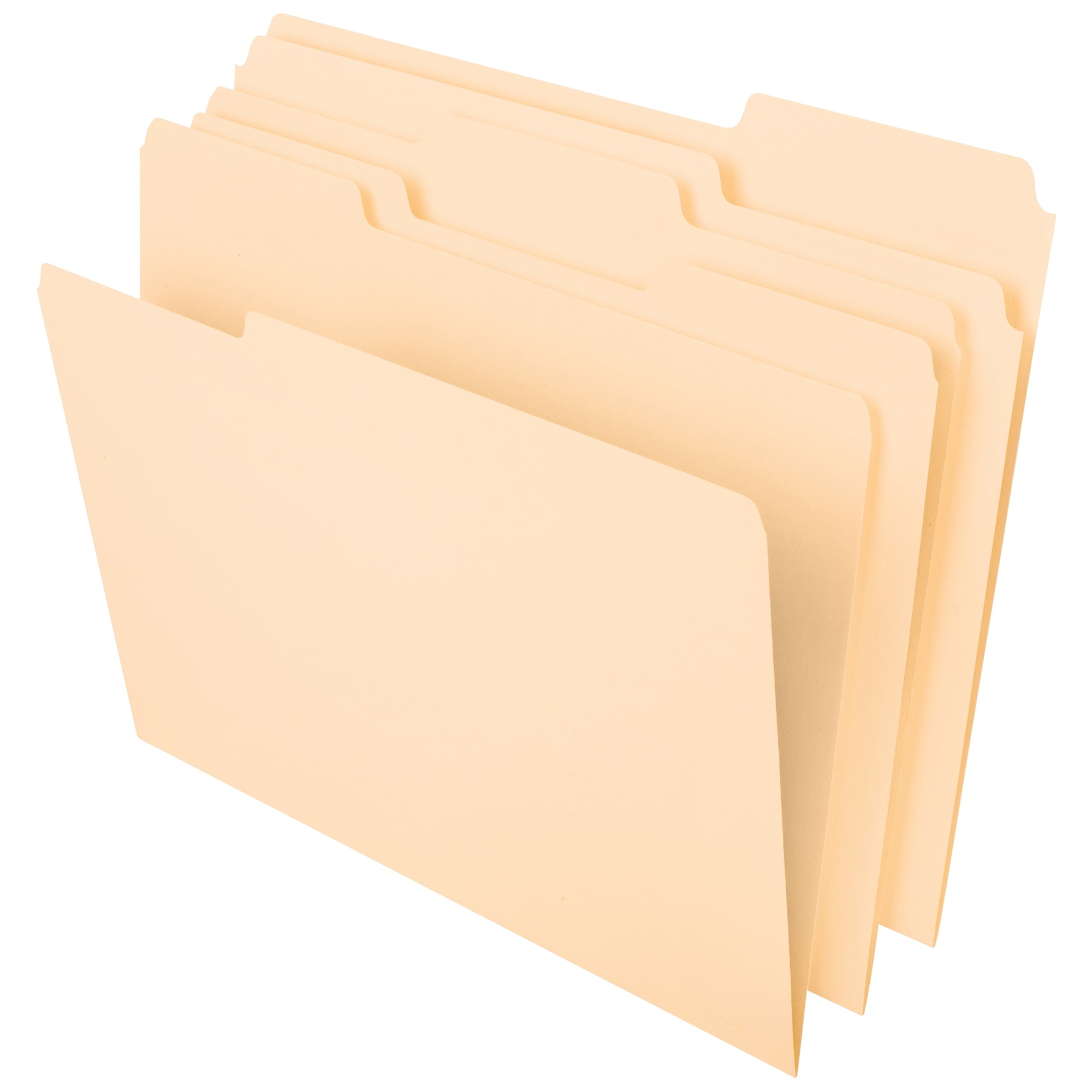 Office Depot File Folders, 1/3 Tab Cut, Letter Size, Manila, Pack Of 100, OD752 1/3