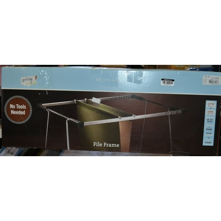Office Depot? - File Folders - Metal File Frame - 12" H - 25.87" x 9.87" x 1.25" - Silver