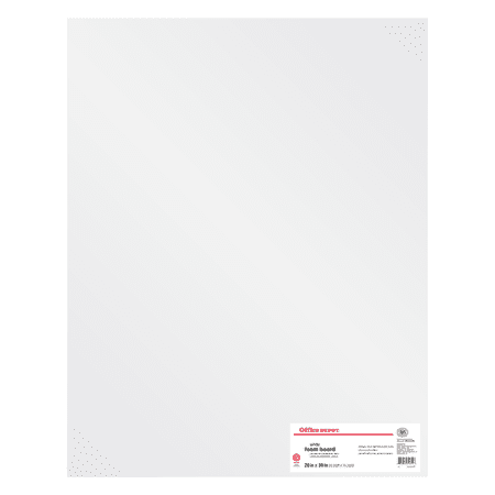 Office Depot Foam Boards, 20in. x 30in., White, Pack Of 3, 26811