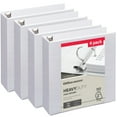 thumbnail image 1 of Office Depot® Heavy-Duty View 3-Ring Binder, 2" D-Rings, White, 49% Recycled, Pack Of 4, 1 of 2