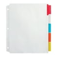 thumbnail image 1 of Office Depot Insertable Extra-Wide Dividers With Big Tabs, Assorted Colors, 5-Tab, OD14793, 1 of 2
