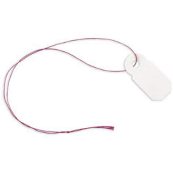 Office Depot Jewelry Tags, 0.38in. x 0.81in., White, Pack Of 100, XS007007