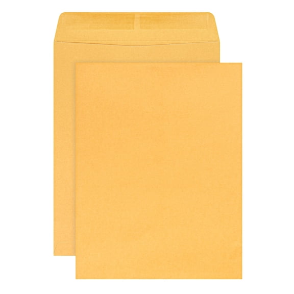 Office Depot Large Format Open-End Kraft Envelopes, 10in. x 13in., Brown, Pack Of 100, 77681