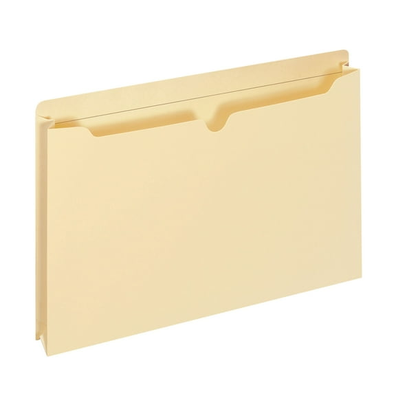 Office Depot Manila Double-Top File Jackets, 2in. Expansion, Letter Size, Pack Of 25, 458161OD
