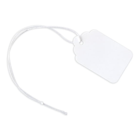 Office Depot Merchandise Tags, Size 5, 1.09in. x 1.75in., White, Pack Of 100, XS007003A