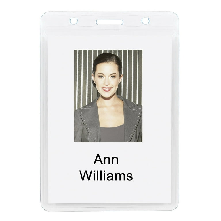 送料無料特集 | 激安の新品・型落ち・アウトレット Plastic Depot Office Badge 1/4in 3 x 1/2in. 2 Holders, 事務用品