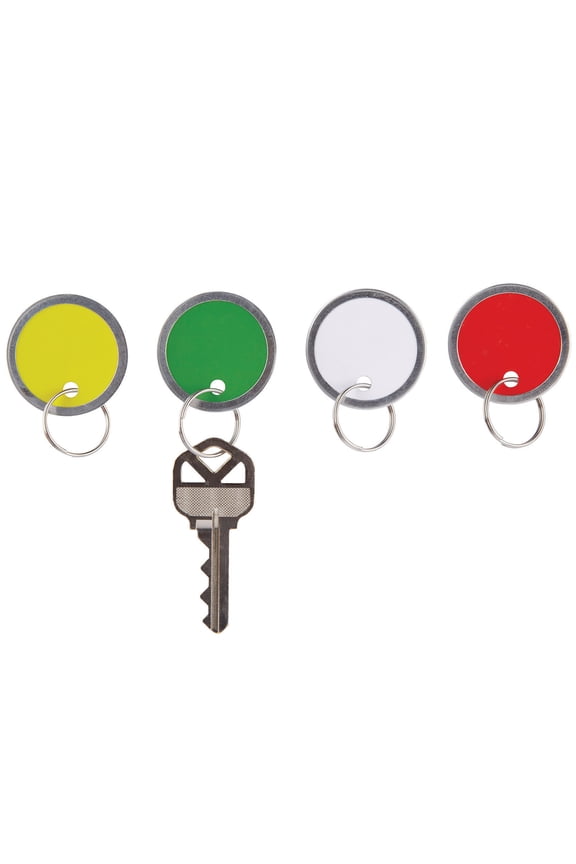 Round Key Tags, 1.25in. Diameter, Assorted Colors, Pack Of 50, XS007001A