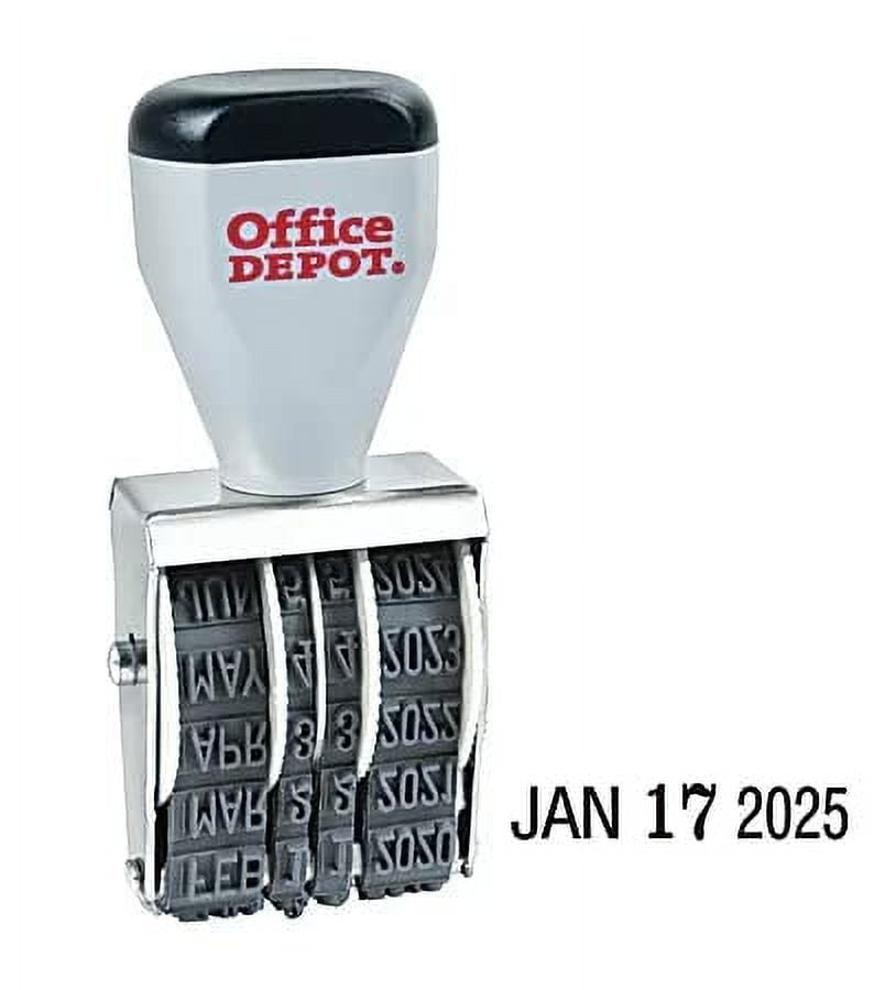 Office Depot Stamp Dater, Traditional Line Date Stamp Dater Size 1 1/2 ...